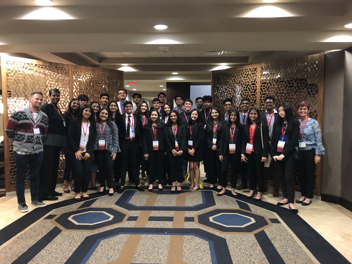 Proud to be with these outstanding Bulldogs at Texas DECA! @SFAHS_Bulldogs #ALLIN