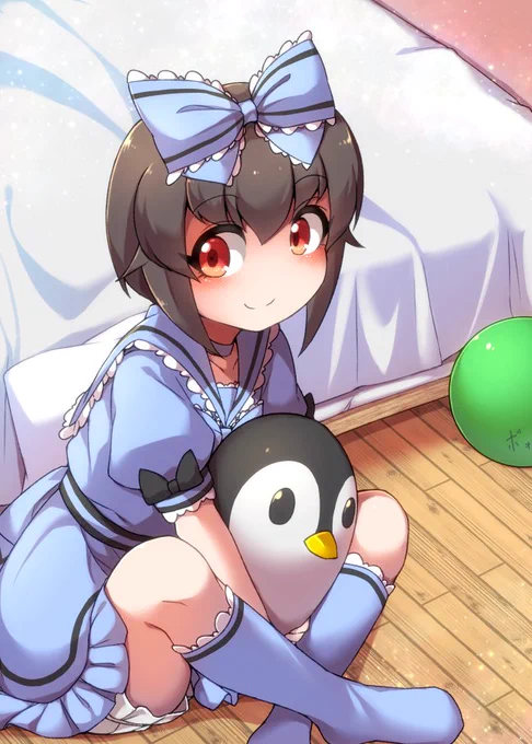 #これを見た人は青色の画像を貼れ
青い服しゅき 