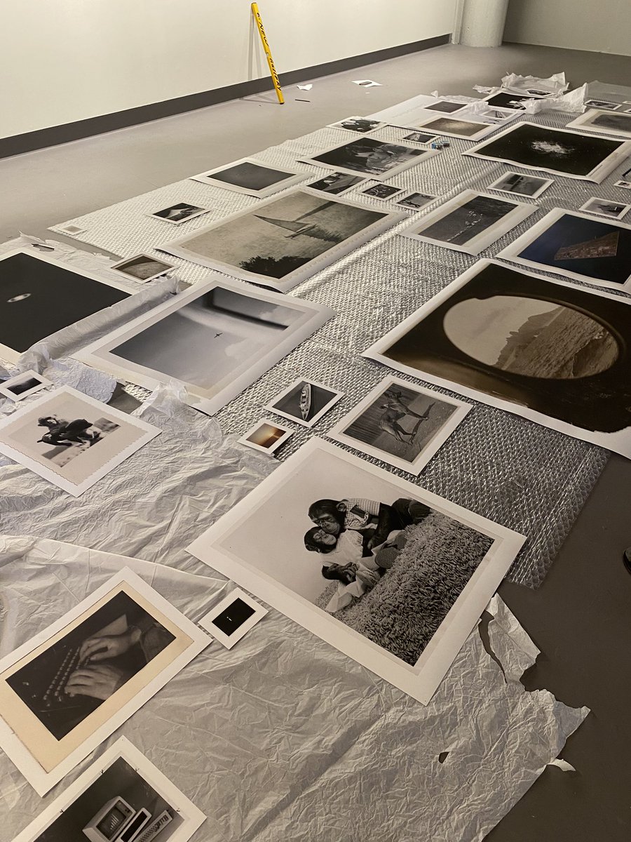 Final touches to the installation of two new exhibitions opening tonight (Fri 21 Feb 5:30pm) at <a href="/UTAS_/">University of Tasmania</a>  Academy Gallery, Launceston: Systematic, curated by Eliza Burke and Memories curated by Peta Cook and Malcom Bywaters.