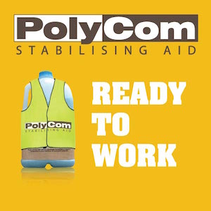 PolyCom Stabilising Aid : #dustcontrol #roadfloods #stabilising Your Unsealed road maintenance - Australian Made!