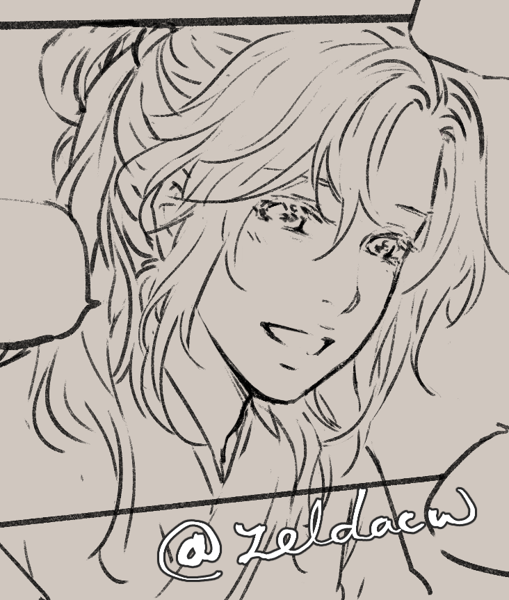 scrapped panel from XuanYu underwrold sketch comic...(had to change his expression)