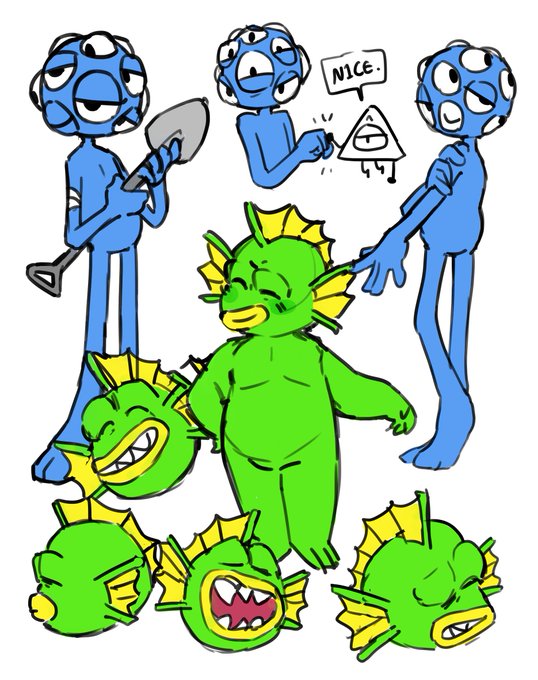 assorted #nuclearthrone doodles! 