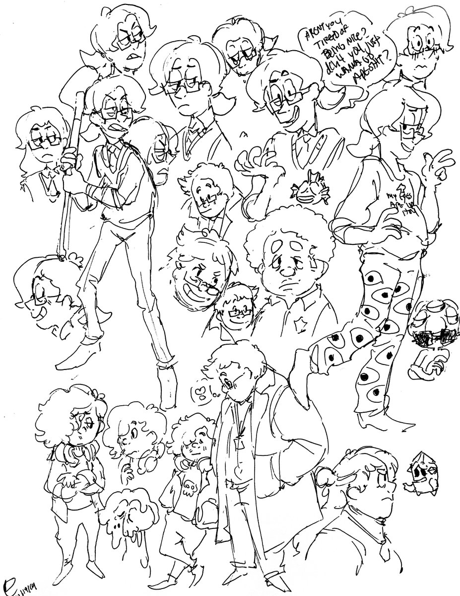 assorted #nuclearthrone doodles! 