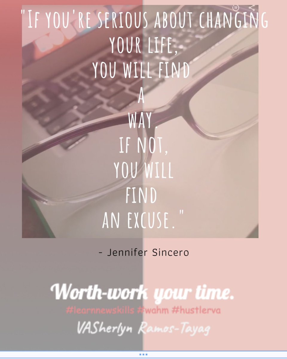 (っ◔◡◔)っ ♥ This is really a fact. No excuses will get you to make things done. ♥

#hustlerva #ygvabysherlyn #va #learnnewskill #1newskillaweek #virtualassistant #va #womeninbusiness #workfromhome #freelancer #virtualassistantforhire #girlboss  #socialmedia #love