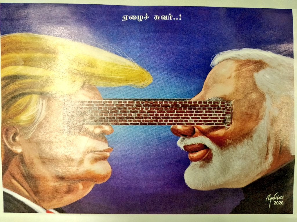 RiyaThalapathy2's tweet photo. #Gujarat wall to hide poverty #Modiwall https://t.co/uu1EQ0oa2a