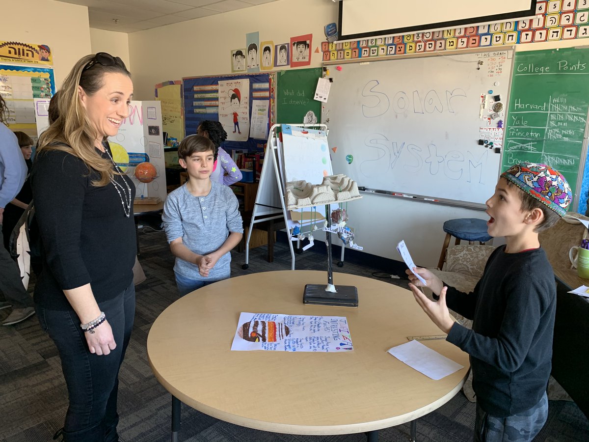DJDSahalzel's tweet photo. The 4th grade students presented their planet projects today @denverjds. I was very impressed with their work but I was even more impressed with the poise and confidence they exuded while presenting their projects to family and friends. https://t.co/Ujas6qHvdl