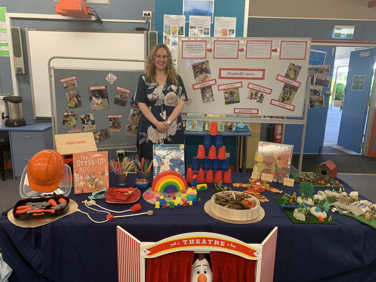 Loose items, provocations, play! The theme of this display from one of our amazing Kinder teachers <a href="/GlenmoreParkPS/">Glenmore Park PS</a> The display was a summary of the team’s last 2019 spiral - deep work which ked to big changes for the whole school! #proudprincipal #noiinsw