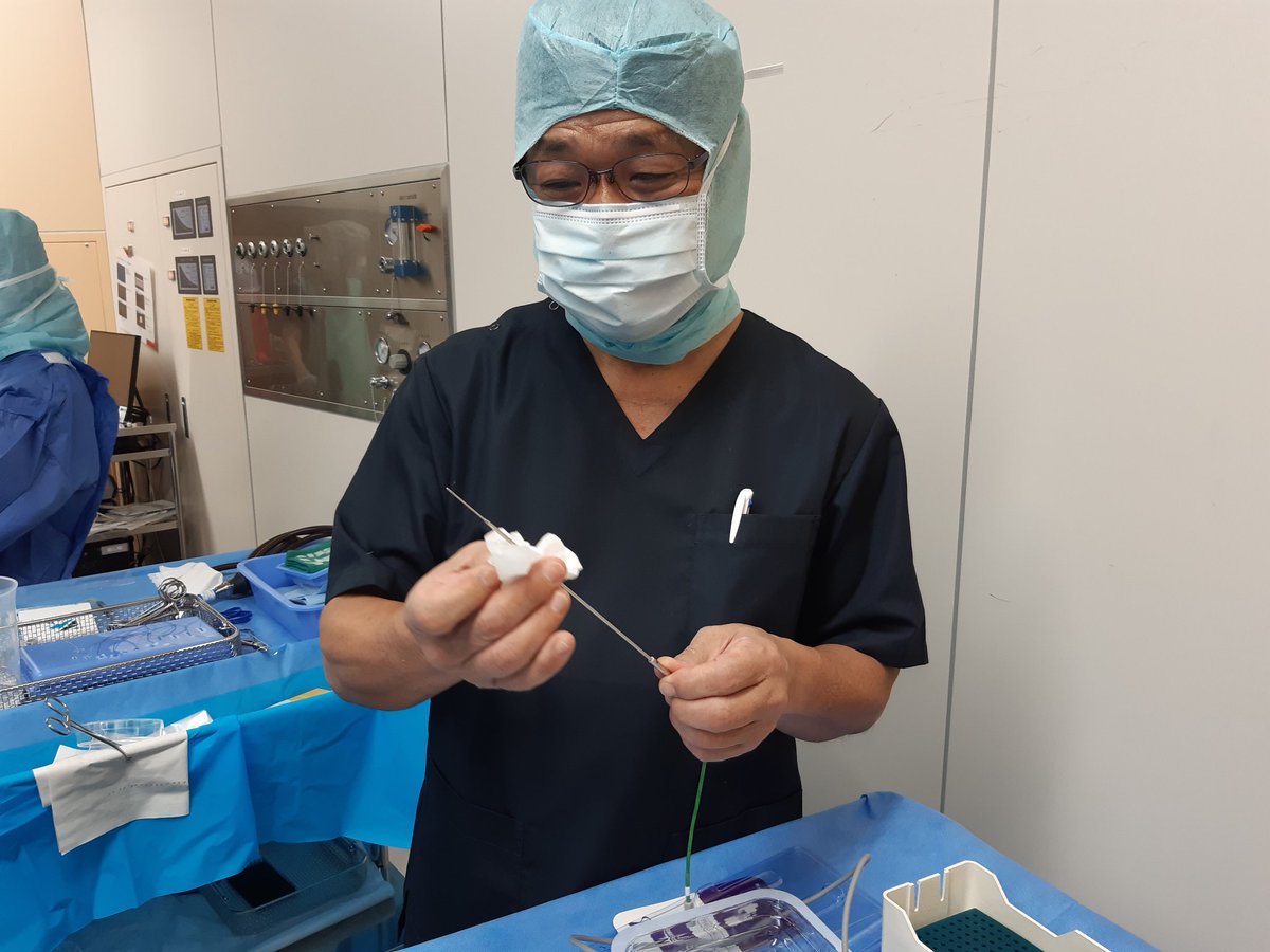 BrainStimulatio's tweet photo. I travelled 20 thousand kilometres to Tokyo to better grasp the intricate nuances of a plot of deep brain 20×40 millimetre from a guru who's mastered it to perfection over 30 years! 

#ProfTaira &amp; his Samurai Sword of Stereotactic Neurosurgical Ablation

#DrAliRajabian https://t.co/V839an8MFG