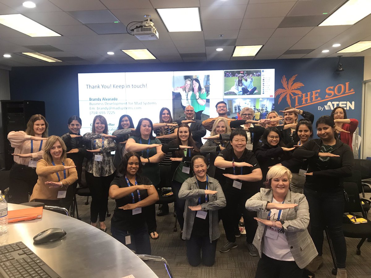 AVBrandy's tweet image. BIG HUGE thanks to @ATENconnect for hosting tonight’s @AVIXAWomen event #iwd2020 #eachforequal