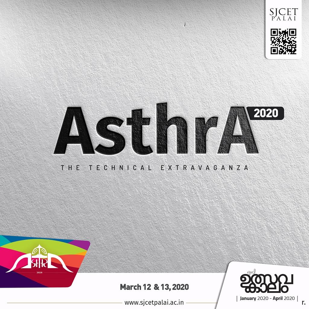 SJCET_PALAI's tweet photo. It's almost here, what we've all been waiting for. Bigger and better than ever before. Stay Tuned, for ASTHRA 2020, the technical extravaganza.
#sjcet #sjcetpalai
#asthra #asthra2020 #techfest
#technocarnival https://t.co/qn0IJc4PPH