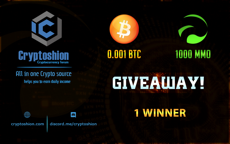 cryptoshion's tweet photo. 🎁0.001 $BTC  &amp; 1000 $MMO #giveaway 

⏩Rules to Participate:
Follow  us, @MMOProOfficial &amp; @Osaidbk

✅Like &amp; RT this.
✅Tag 2 Friends.
 
📢Winner will be announced on 5th March 2020
#crypto #altcoin #bitcoin #blockchain #cryptocurrency #MMO #btc https://t.co/f3g2aSrafa