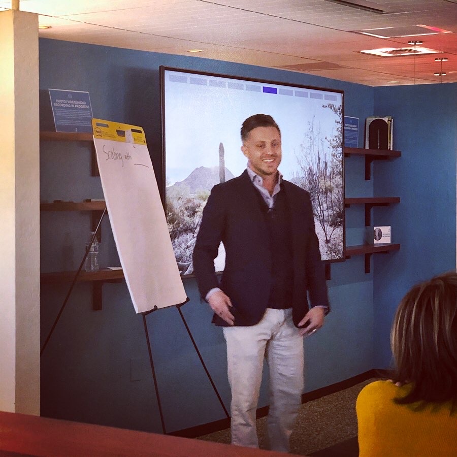 SteveMiller's tweet image. My Big 3 #Highlights from Wed. + Thurs. of @PHXStartupWeek at the @BBBPacificSW were the awesome talks from Jamie Baxter from @QwickShifts, @chrisronzio from @trainual and @remarkamike from @resound. Learned tons about raising capital + #branding essentials! 🚀 #yesphx #thrivephx