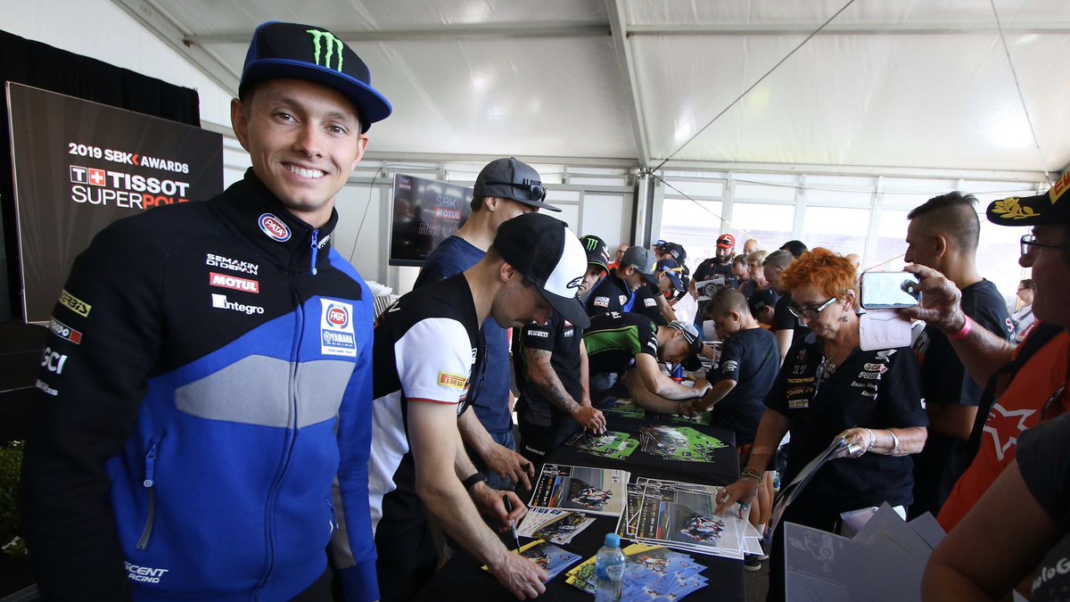 PICircuit's tweet photo. As part of the Cowes Classic biathlon event tomorrow selected @WorldSBK riders will be holding an autograph signing session for fans ahead of next weekend’s season-opening Yamaha Finance round

📍 Front of the North Pier Hotel
⏰ 1.30pm – 2.00pm https://t.co/R1iUQL5tvz