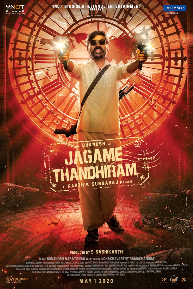 karthiksubbaraj's tweet photo. #JagameThandhiram #ஜகமேதந்திரம் 

The 'Rakida Rakida Rakida' poster!!

#JT https://t.co/6TnKOI1uLL