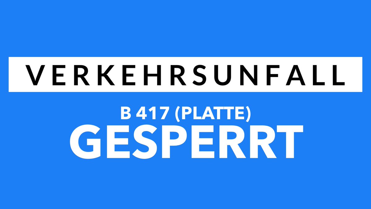Polizei_WH's tweet photo. Mehrere Verkehrsunfälle auf #B417 (#Platte) - (vermutlich) wegen #Straßenglätte!
Platte in beide Richtungen (#Wiesbaden / #Taunusstein) voll gesperrt! 
⚠️ BITTE VORSICHTIG FAHREN! https://t.co/v0ZgxF7GQT