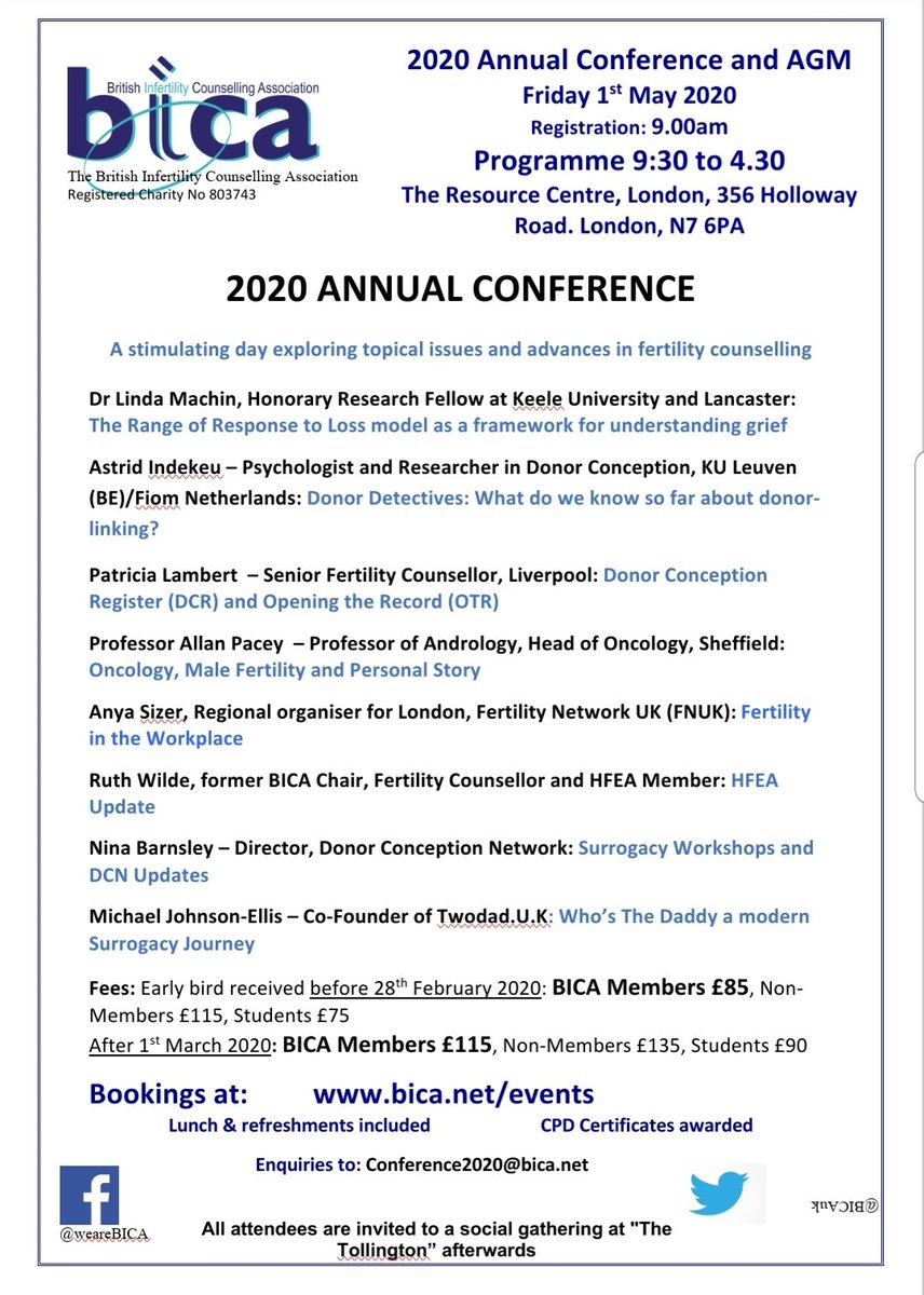 The <a href="/BICAuk/">BICA</a> annual conference! Great line up and speakers!