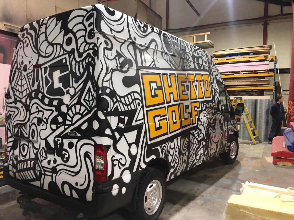 Ahhh, unbelievable, our van has disappeared, see the pic it’s hard to miss, can you help us to recover it? #missingGhettoGolfVan