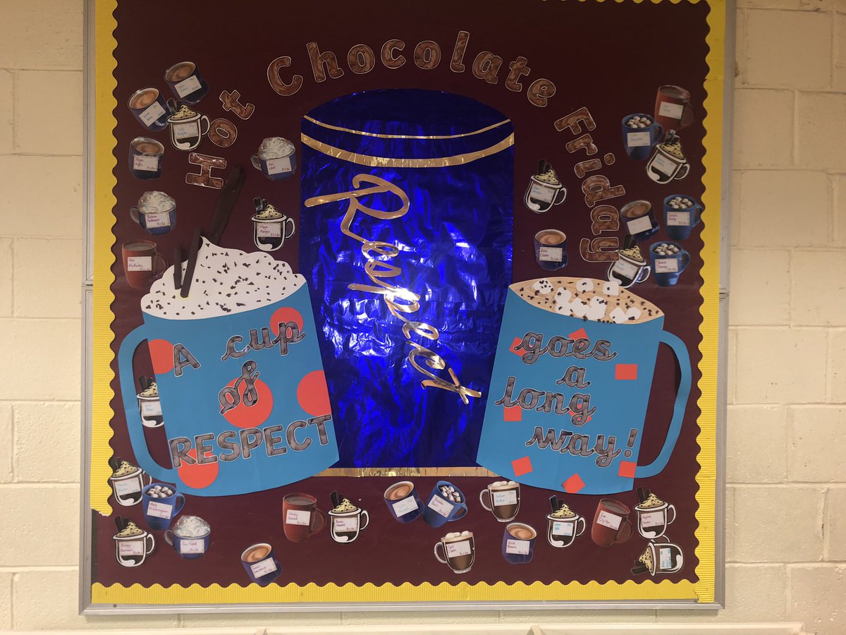 keltyps's tweet photo. Who will be having a respect Hot Chocolate on this cold, rainy day? #extramarshmallows #respect #fridaytreat https://t.co/9NyF7A5Gb7