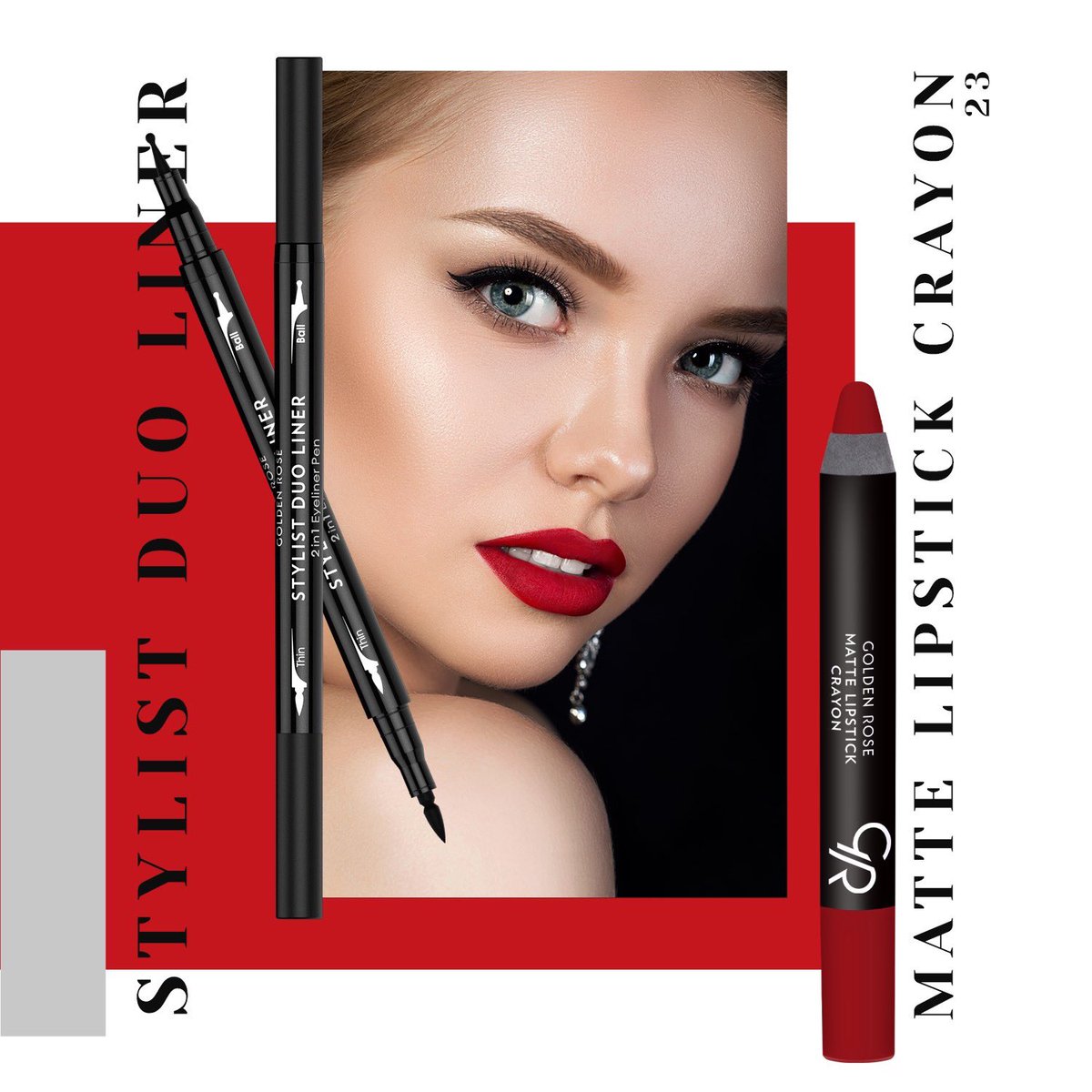 Golden Rose V Twitter Yogun Siyah Ve Gun Boyu Kalici Stylist Duo Liner Ile En Cekici Bakislar Sende Ayrica Cift Tarafli Ucuyla Eyeliner Ini Istedigin Kalinlikta Surebilir Rahatca Uygulayabilirsin Matte Lipstick Golden Rose V Twitter Yogun Siyah Ve Gun Boyu Kalici Stylist Duo Liner Ile En Cekici Bakislar Sende Ayrica Cift Tarafli Ucuyla Eyeliner Ini Istedigin Kalinlikta Surebilir Rahatca Uygulayabilirsin Matte Lipstick