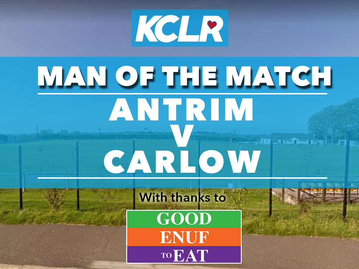 kclr96fm's tweet photo. ⭐️COMPETITION⭐️

We have a Man of the Match for today's clash between @AontroimGAA &amp; @Carlow_GAA

Text your man of the match nominee to 083 3069696 during the game and you could win lunch for 2 in the roof top restaurant in Gowran Park with thanks to Good Enuf To Eat Banqueting. https://t.co/CLbpaKhjAd