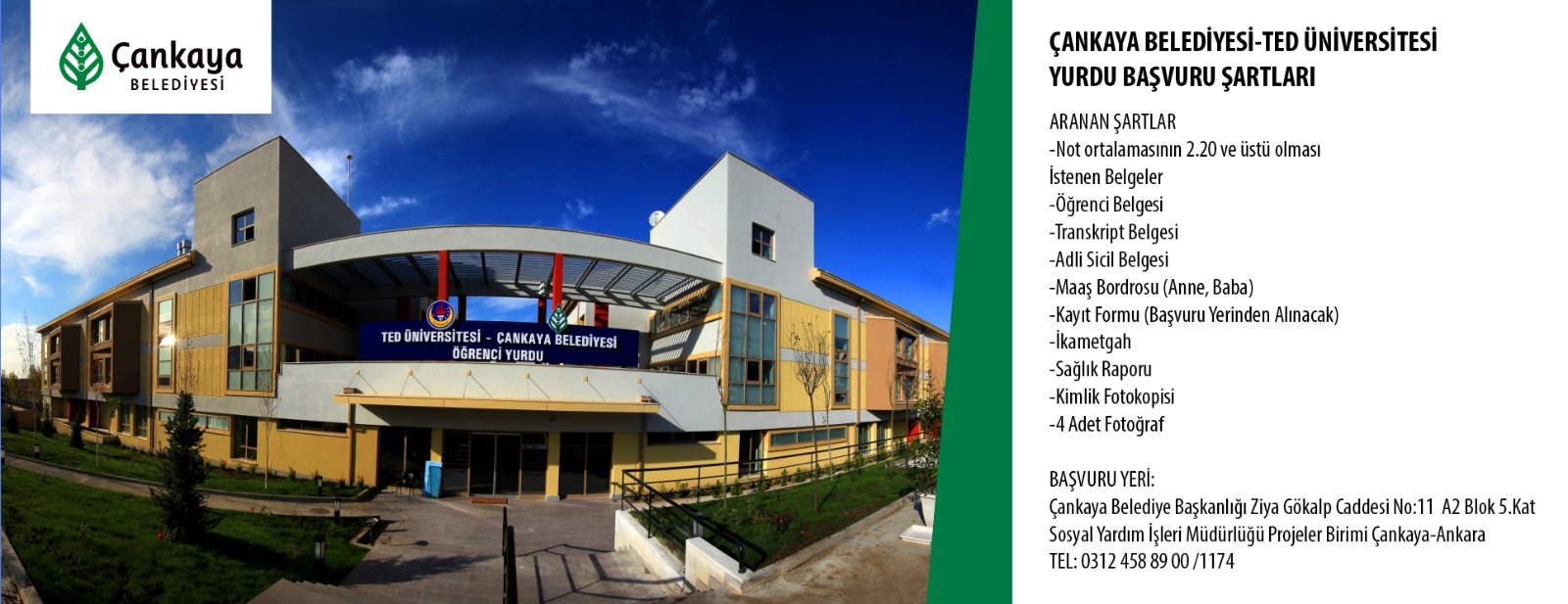 cankaya belediyesi on twitter 15 kiz ogrenciye ucretsiz yurt firsati belediyemiz ve ted universitesi ortakligindaki ogrenci yurduna basvuru sartlari https t co wn8oqxvanv twitter