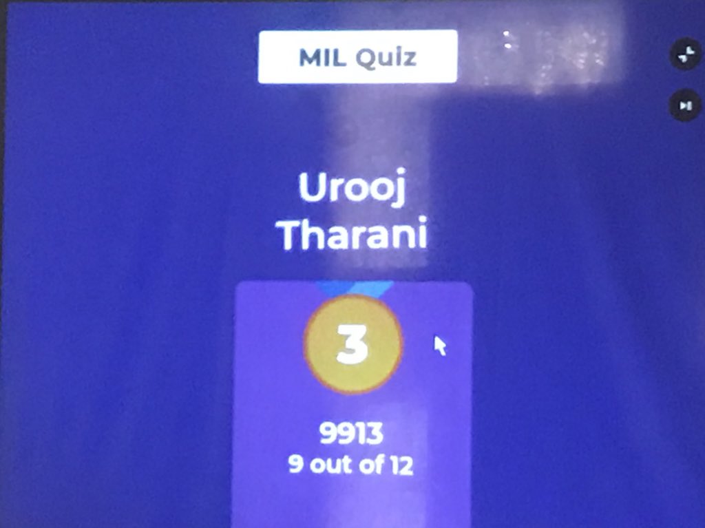 TharaniUrooj's tweet photo. #GameTesting #ProudMoment😇 #MILQuiz #MilinHyd #Day2
@individualland
@So_BiaKhan
@Mehakal75468867
@Zaryabk78069589 https://t.co/PpI32kd8va
