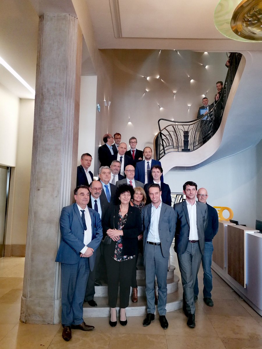 Rencontre du Pr. LÉVY avec Mme VIDAL, Ministre de l'Enseignement supérieur, de la Recherche et de l'Innovation lors de sa Visite Officielle ce 21 Février avec notamment M. BERTON, Président d’Aix-Marseille Université, M. DARTOUT, Préfet de la région PACA. #ensemblecreonsgiptis