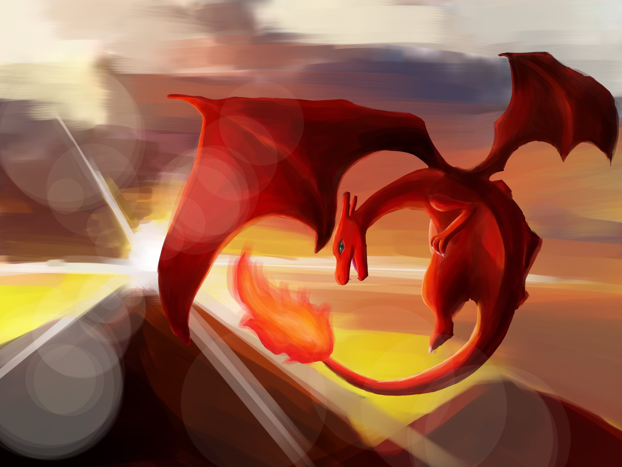 すなお 8月迄低浮上です En Twitter 厚塗り練習 空 背景 ポケモン リザードン 前に描いたリザードンに空の背景を描いて合わせました イラスト Illust 絵描きさんと繋がりたい 私の絵柄が好みって人にフォローされたい デジタル ポケモン