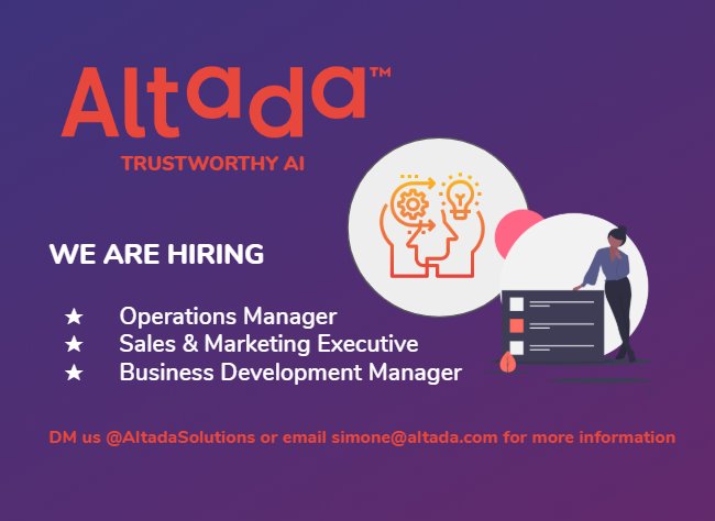 Altada Technology Solutions (@altadasolutions) on Twitter photo Exciting times ahead for our company. We are looking for energetic people to join our growing team in Ireland, UK and US
#Career #scaleup #AI
<a href="/NiamhParker4/">Neeve Parker</a> <a href="/BeechinorFallan/">Allan F. Beechinor</a>
<a href="/BarryOSullivan/">Prof. Barry O'Sullivan, MRIA</a> <a href="/Beacon_Privacy/">Beacon AI</a> @CorkBIC <a href="/CorkAccel/">International Security Accelerator</a>
<a href="/Entirl/">Enterprise Ireland</a> Exciting times ahead for our company. We are looking for energetic people to join our growing team in Ireland, UK and US
#Career #scaleup #AI
<a href="/NiamhParker4/">Neeve Parker</a> <a href="/BeechinorFallan/">Allan F. Beechinor</a>
<a href="/BarryOSullivan/">Prof. Barry O'Sullivan, MRIA</a> <a href="/Beacon_Privacy/">Beacon AI</a> @CorkBIC <a href="/CorkAccel/">International Security Accelerator</a>
<a href="/Entirl/">Enterprise Ireland</a>