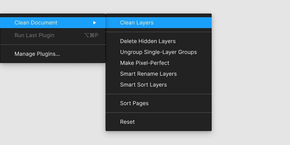 Consider if functionality can be “decomposed” and built as sub-commands that can be run independently.Here, the functionality of the “Clean Layers” command is also available as separate sub-commands.