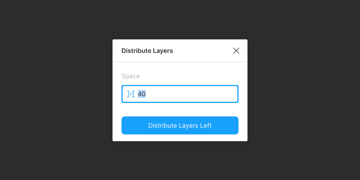 A reasonable rule: Only use icons that are already in use in the Figma UI.Here, an icon from Figma’s “Properties” panel is used.