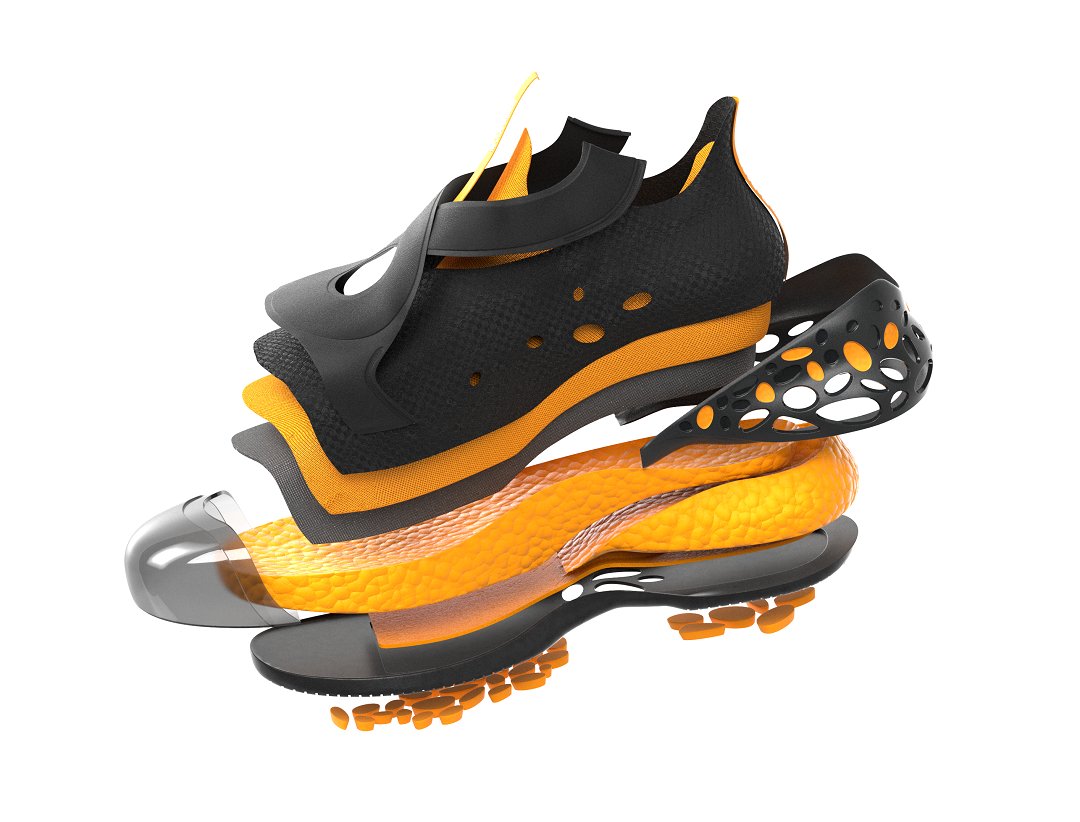 BASF's tweet image. A complete redesign of the safety shoe - that is our concept shoe "Limitless", uniting all our material innovations for the footwear industry. Meet "Limitless" until today @SimacTT (booth G40, hall 14) in #Milan: plastics-rubber.basf.com/global/en/perf… #SIMAC #SIMAC2020