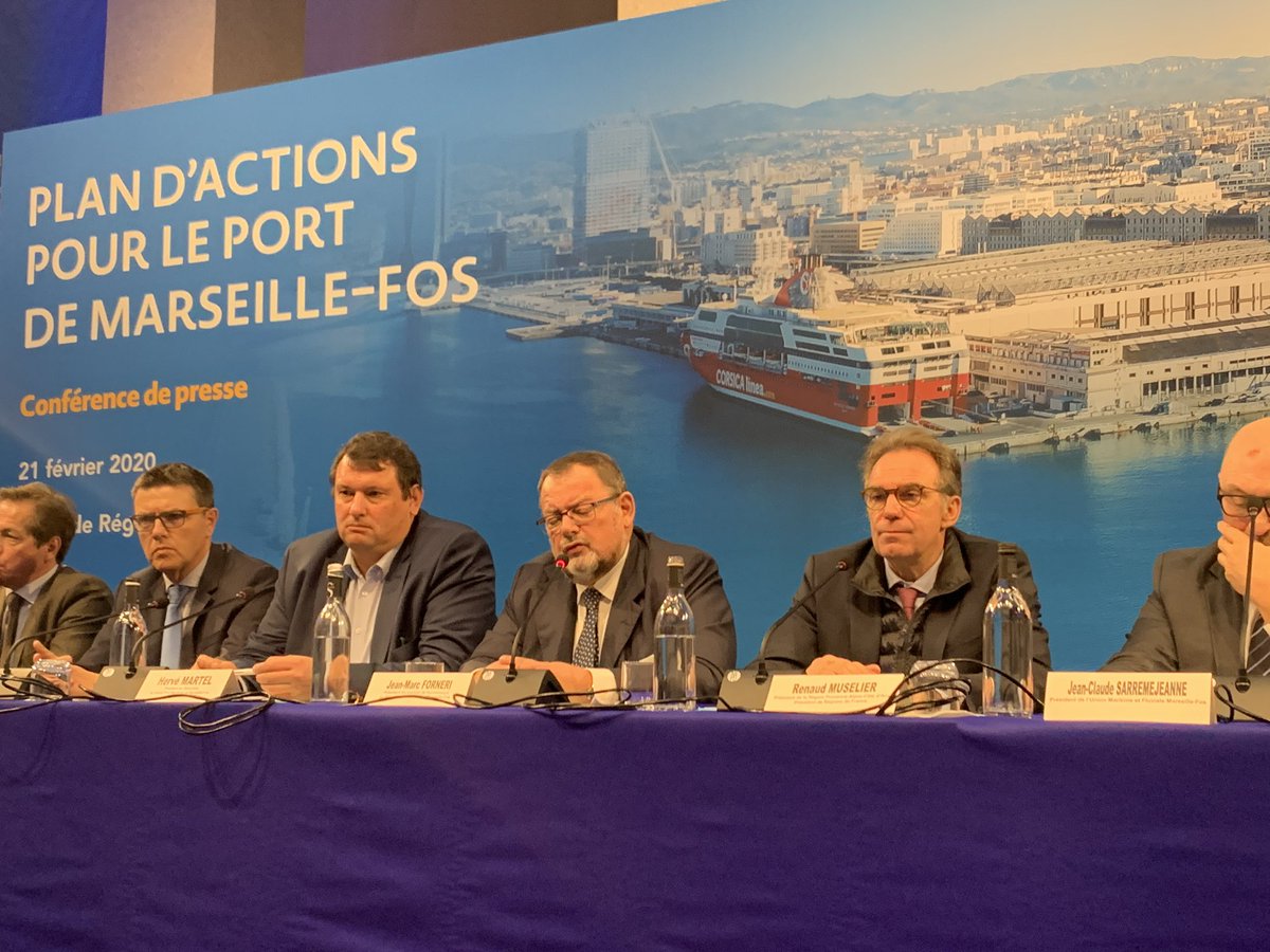 Conférence de presse de <a href="/MaRegionSud/">Région Sud</a> sur son plan d’action suite aux grèves du mois de Janvier. Un grand bravo à <a href="/RenaudMuselier/">Renaud Muselier</a> pour son action pragmatique pour le #GPMM en général et la desserte maritime de la Corse en particulier