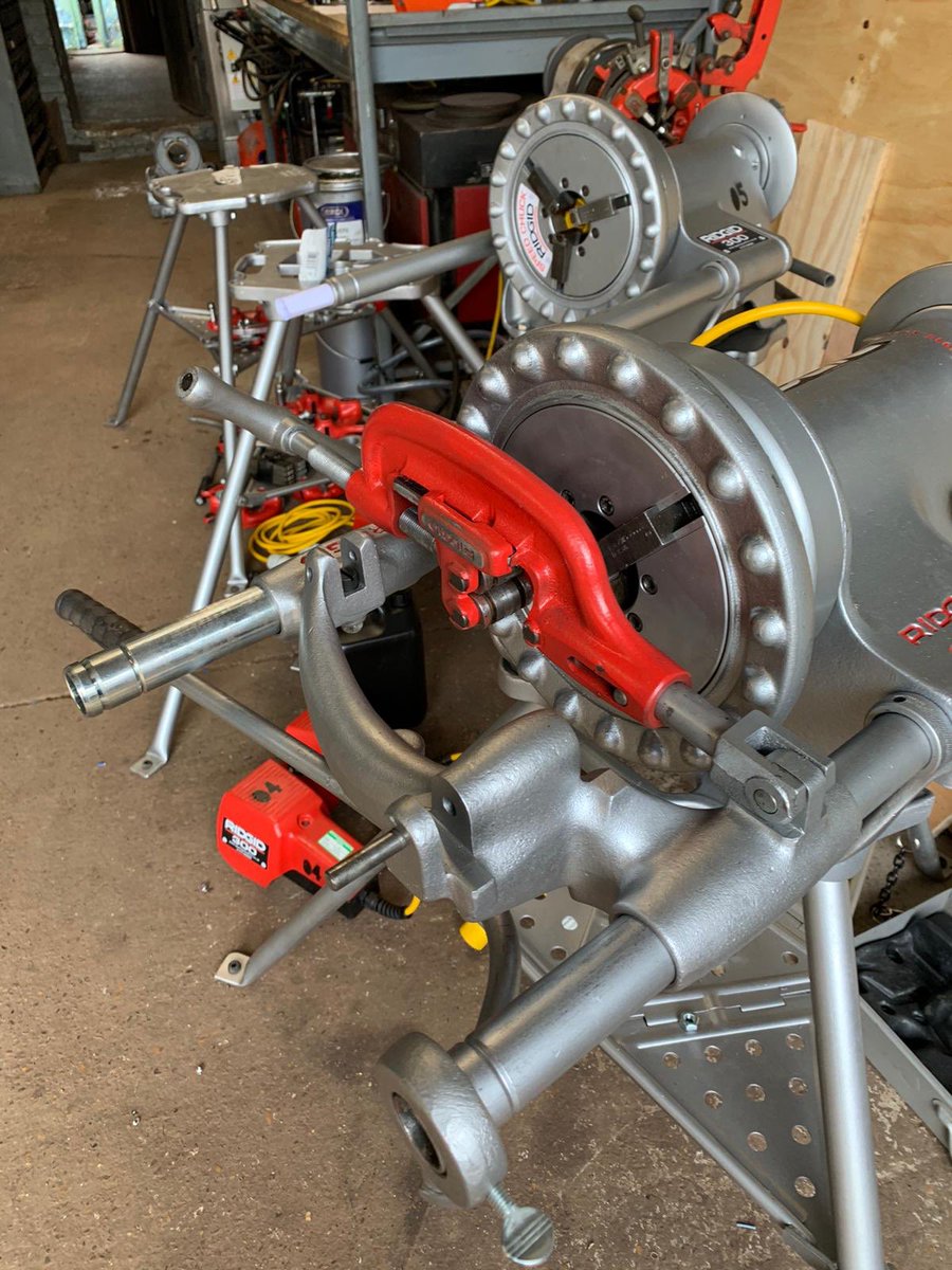 When a Ridgid Threading machine comes into Apollo for reconditioning, each part is stripped down to be resprayed. In the process of doing so, if any parts need to be replaced they will be to ensure your threading machine is as good as new when put back together! #FabulousFriday