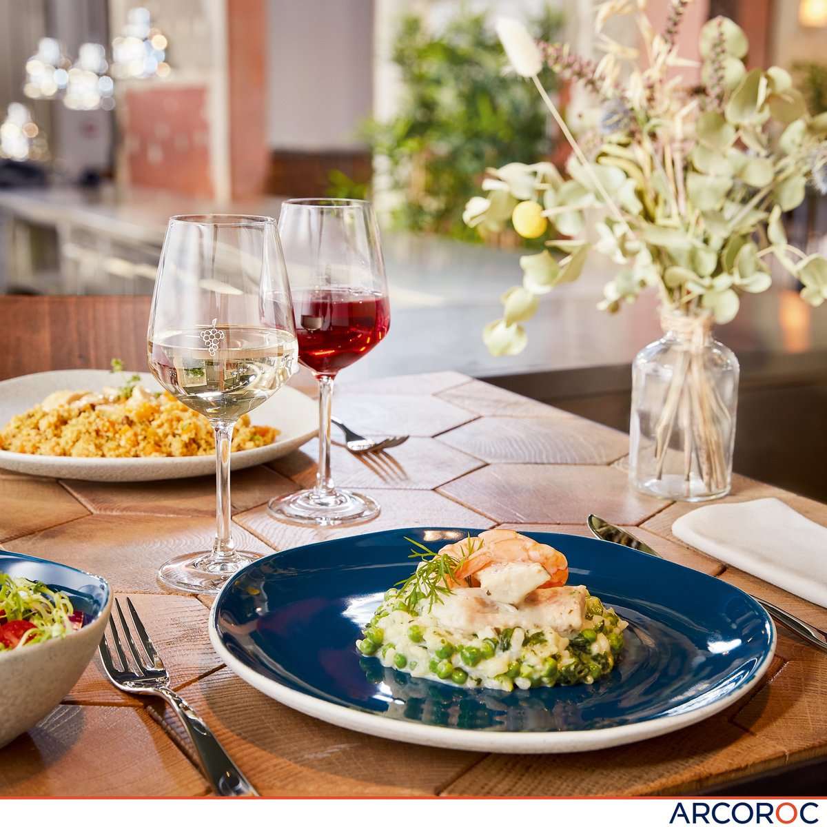 arctableware's tweet image. #FridayFeeling #FridayThoughts We can't do anything to liven up the weather, but we can liven up the kitchen with some awesome dinnerware, like #Arocoroc's #Rocaleo range! #Tasty #Food #Yum #Blue #Colour