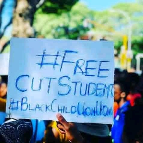 croock_sa's tweet photo. #FreeCutStudents 

"Nelson Mandela was the only free man💔😪 blacks were born free but we die handcuffed for our rights"

Ramaphosa where you at you just gonna shut the fuck up?? https://t.co/hFX7nlwnsa