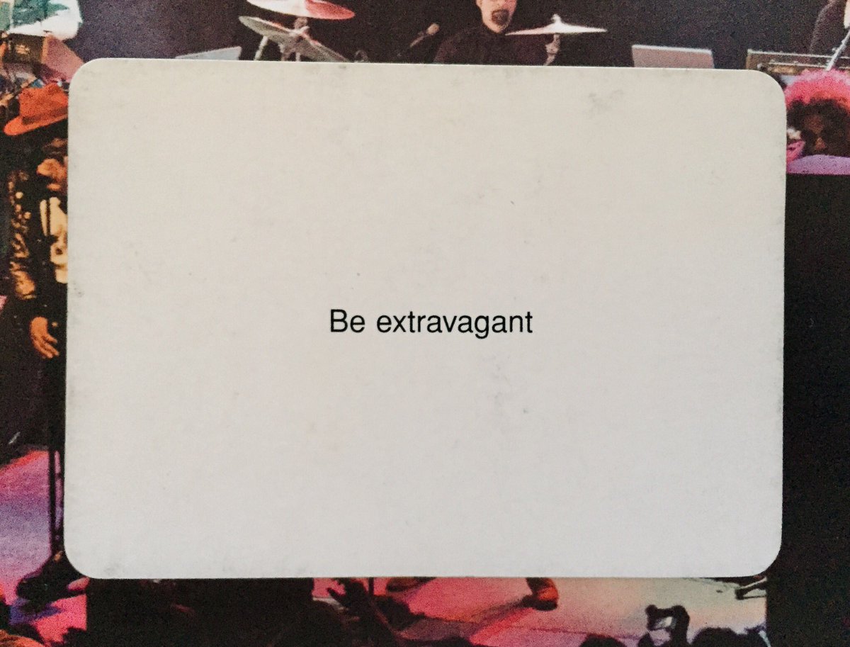 stemoore23's tweet photo. #ObliqueStrategyOfTheWeek

#BrianEno #PeterSchmidt https://t.co/Iq860VFMhH