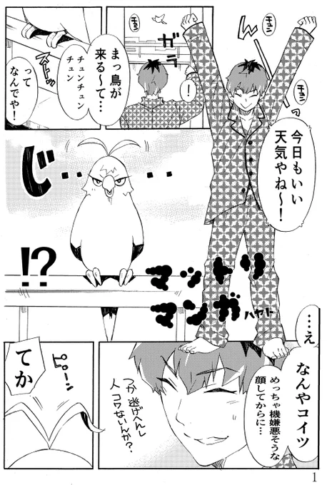 【まっ鳥マンガ】さまとき似のさまとりがささらのトコに来たって何でも許せる人向け、ろしょー先生とモブも出るよ。ささっと読んでもらえたら嬉。まだまだつづきます。 