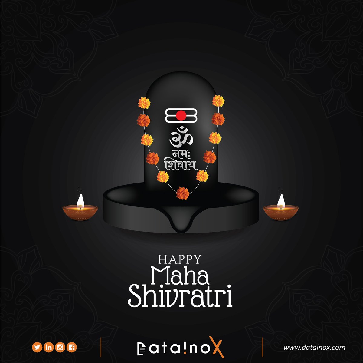 Datainox's tweet photo. Shiva's blessings are with you. May his glorious divine and merciful attributes remind you of all your abilities and strive it lift to heights.
#MahaShivaratri #Mahashivratri #हर_हर_महादेव #Shivratri2020 #MahaShivRatri2020 #Shiva #Mahadev #Bholenath #shivji #datainox https://t.co/OM6RIL4wE4