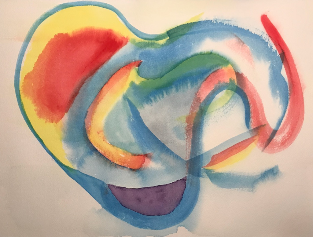 Loose Mask #mask #watercolor #abstractart #abstractpainting #watercolorabstract #painting #visualart davisbrotherlylove.com/2020/02/21/loo…