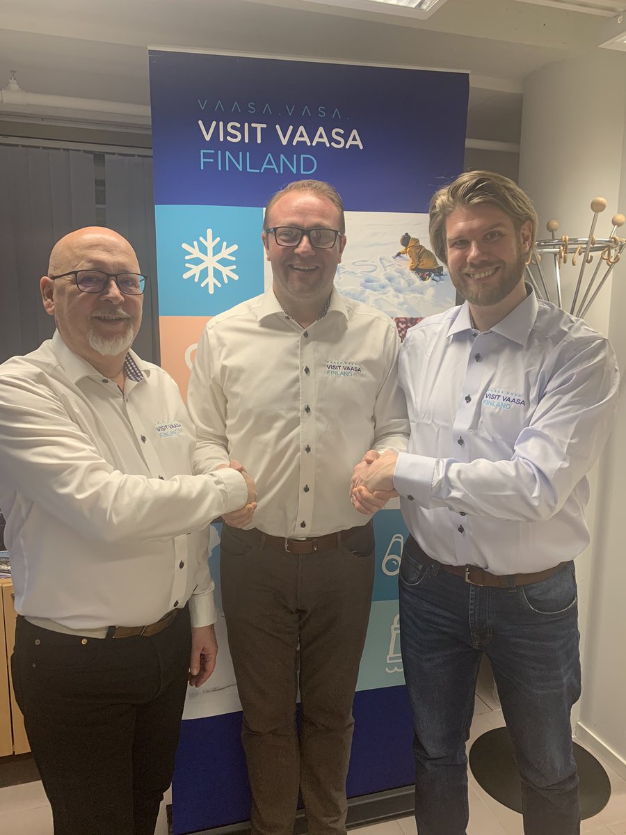 Visit Vaasa presents:
Jani Blankenship börjar jobba på Visit Vasa 16.3.20 och efterträder Kurt Back som går i pension.
Jani Blankenship aloittaa työnsä Visit Vaasassa 16.3.20
Jani tulee vastaamaan mm. ryhmämyynnistä. Tervetuloa!