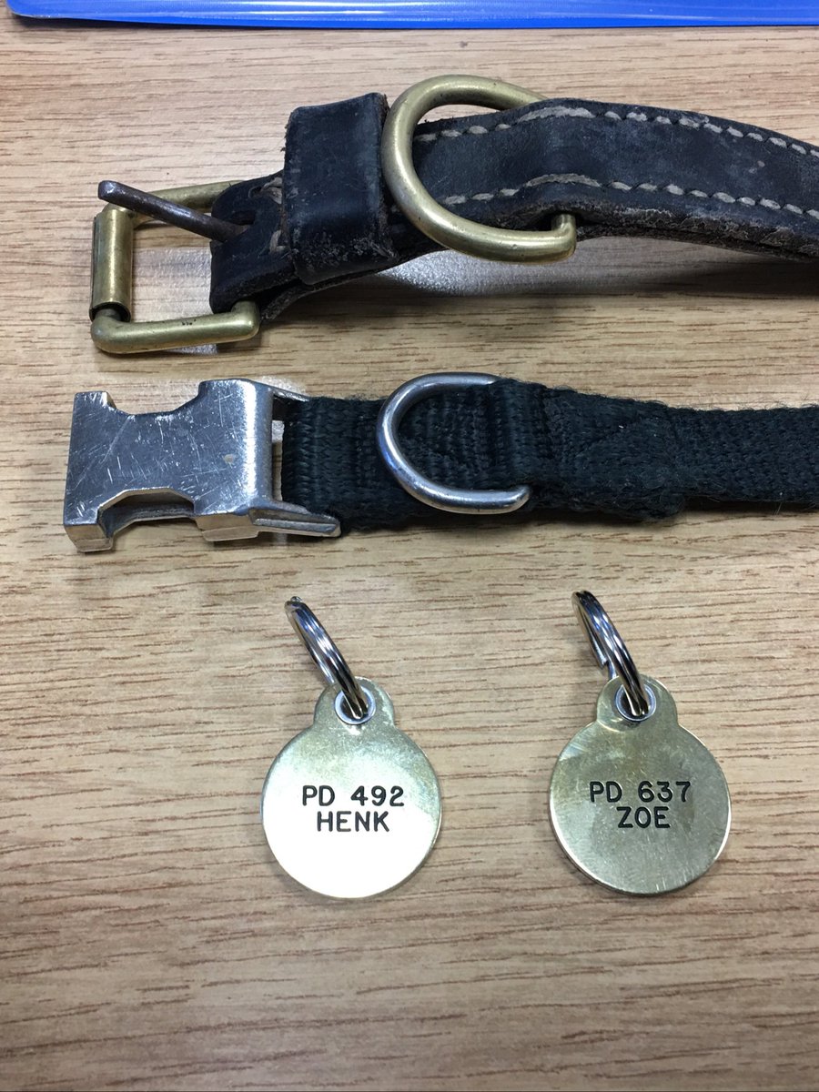 HenkPd's tweet photo. Like many other Dog Sections @WMerciaPolice  @K999Cops are now recognising their tremendous servants with their own collar numbers 🐕👍👮🏻‍♂️👮🏻 https://t.co/sucpFFqIZ2