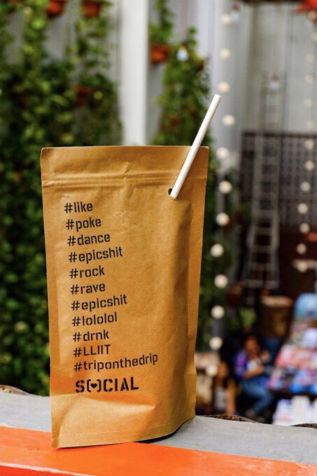 Social On Twitter Did You Know That Our Signature Cocktail Trip On The Drip Went Through An Eco Friendly Change From Plastic To Paper Head To Your Nearest Social To Give This New