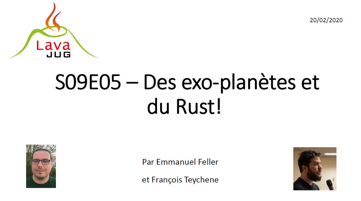 Les vidéos du <a href="/lavajug/">Lava JUG</a> d'hier avec <a href="/fteychene/">Francois Teychene</a> et <a href="/moyowi/">Emmanuel Feller</a> sont en ligne sur la chaine youtube.com/lavajug