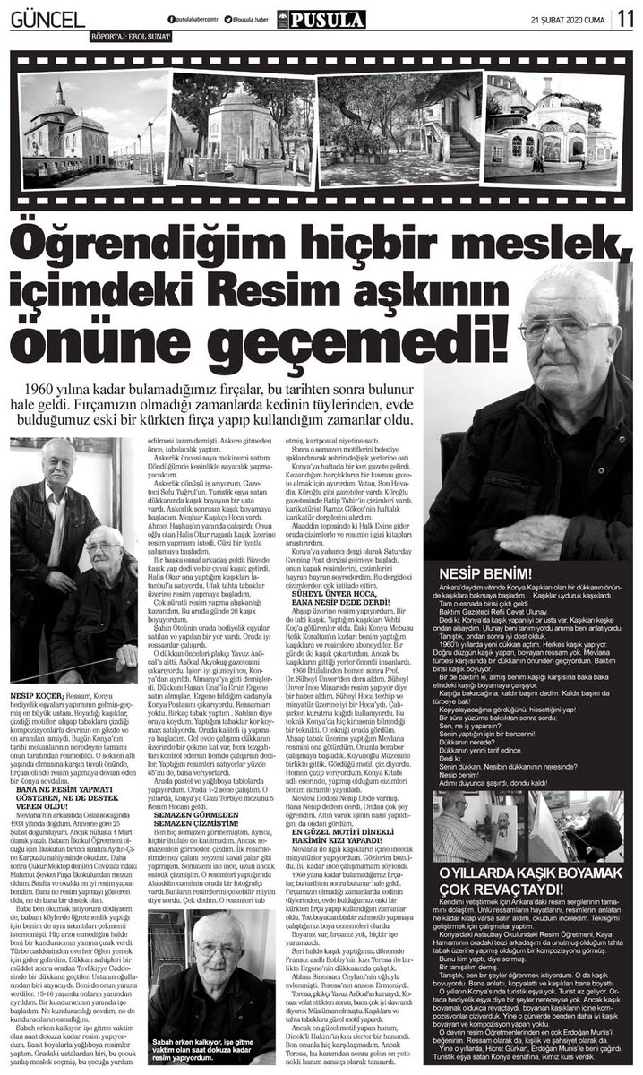 eldenahmed's tweet photo. Konya'nın yetiştirdiği Konya'lı ve hayatta olan tek ressamı,
yaşayan tarih, Ressam NESİP abi'yi hatırlayan @pusula_haber ve bu röportajı yapan @erolsunat beye de ayrıca teşekkürler. #Konya #Sanat #Ressam #Nesip
https://t.co/qpq7ktFP34 https://t.co/3GsKHWeuOe
