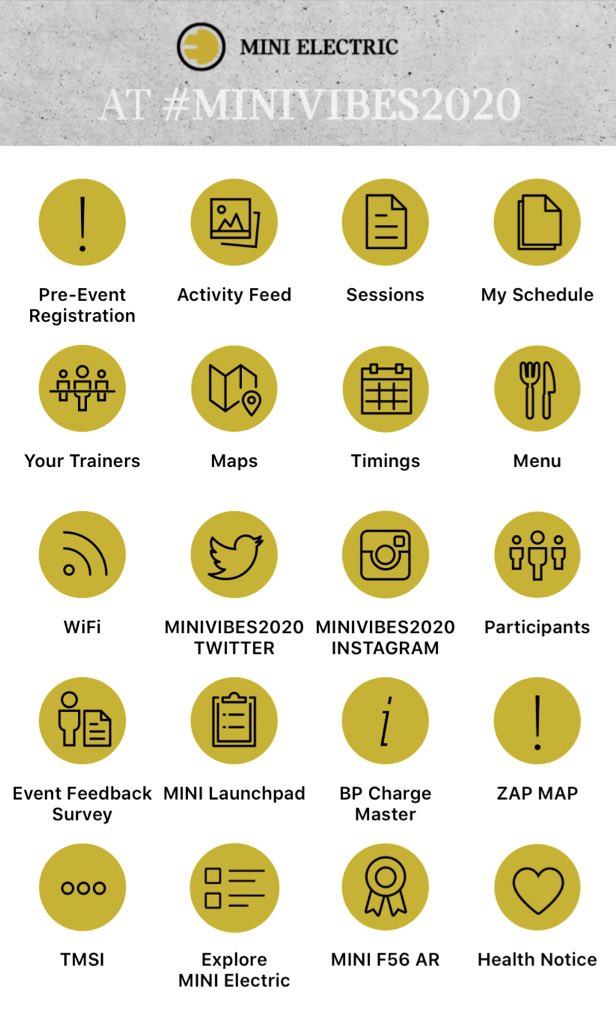 Want to access loads of electrifyingly cool features and content after the event? The #MINIVIBES2020 app is where you’ll find all you need to know! #MINIElectric