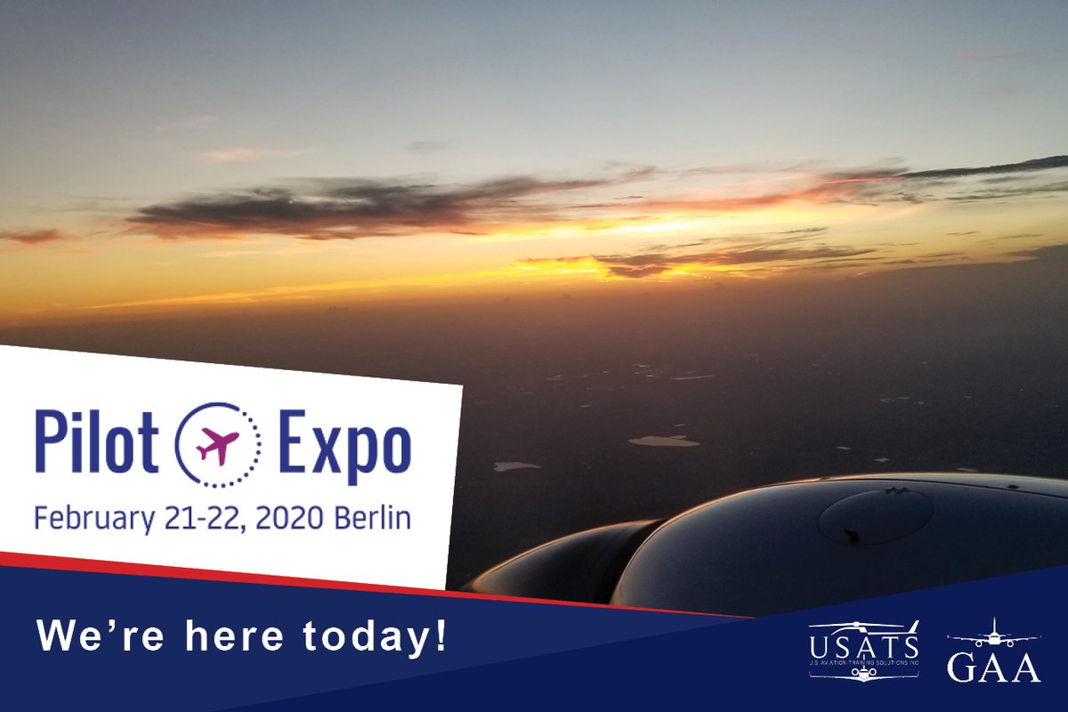 USATSolutions's tweet photo. We're here at PIlot Expo in Berlin, Germany!
#pilotexpo #pilotexpo2020 #USATS #GAA #becomeapilot #airlinepilot #airlineacademy #florida #flyinginthesun #commercialpilot #pilot #flighttraining #fairweather https://t.co/zGmYfE9ZvK