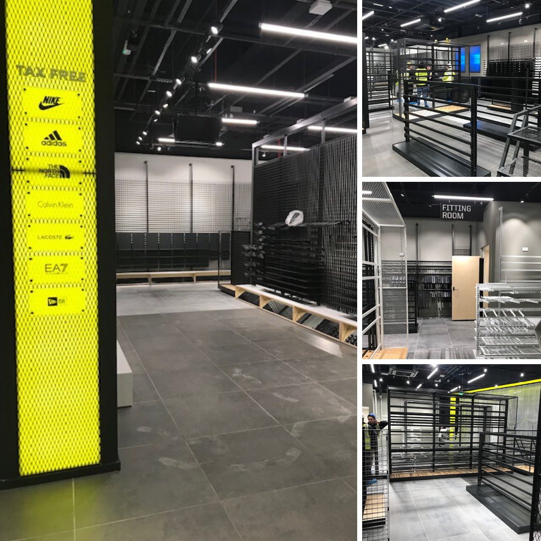 hackpenhill's tweet image. The new @JDSports store is coming together nicely ready for it’s opening later this year at the new Terminal 2 extension at @ManchesterAirp