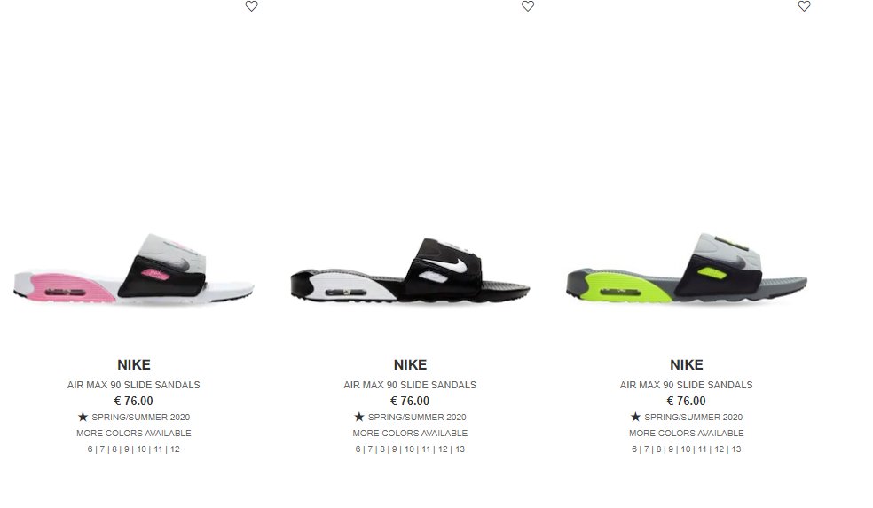 nike slides color change