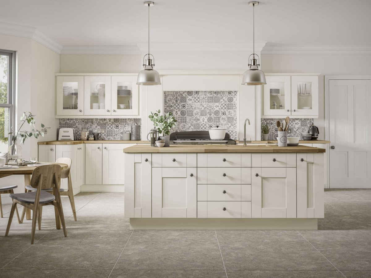 Simply beautiful, our Rockfort range has the versatility to offer a traditional or modern look. Visit us at our showroom to see for yourself! #NewKitchen #KitchenShowroom #SwanseaKitchens